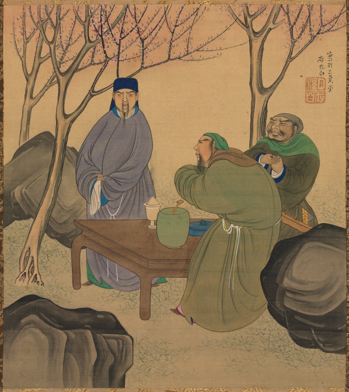 A három királyság romantikája, 1800-as évek. alkotó: Matsumura Goshun