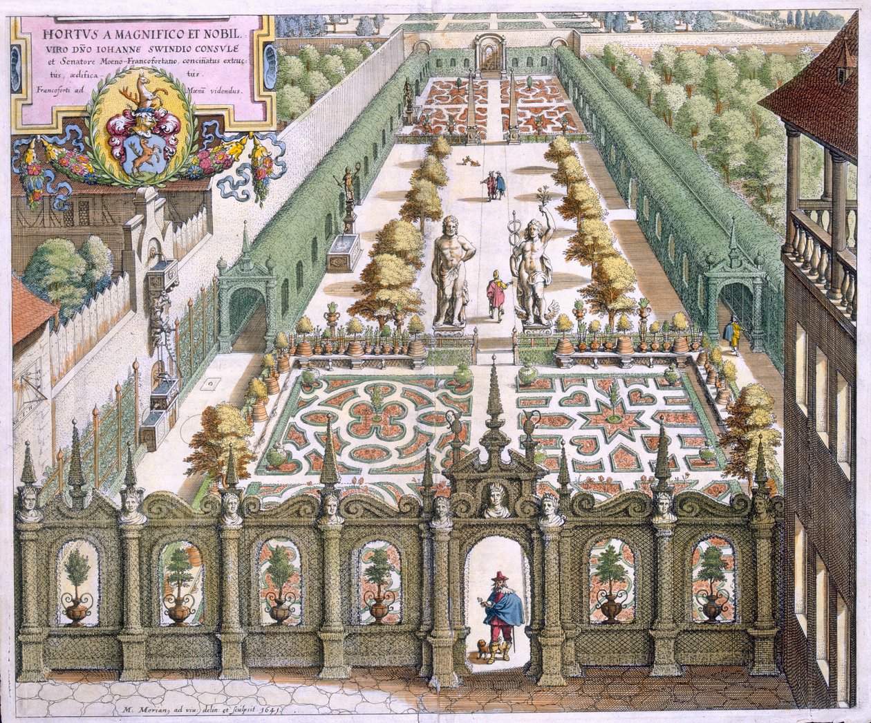 Theodore de Bry (1528-98) Theodore de Bry (1528-98) „Florilegium Renovatum” című művéből a Burgermeister Schwind kertje, 1641-ben alkotó: Mattaus the Younger Merian