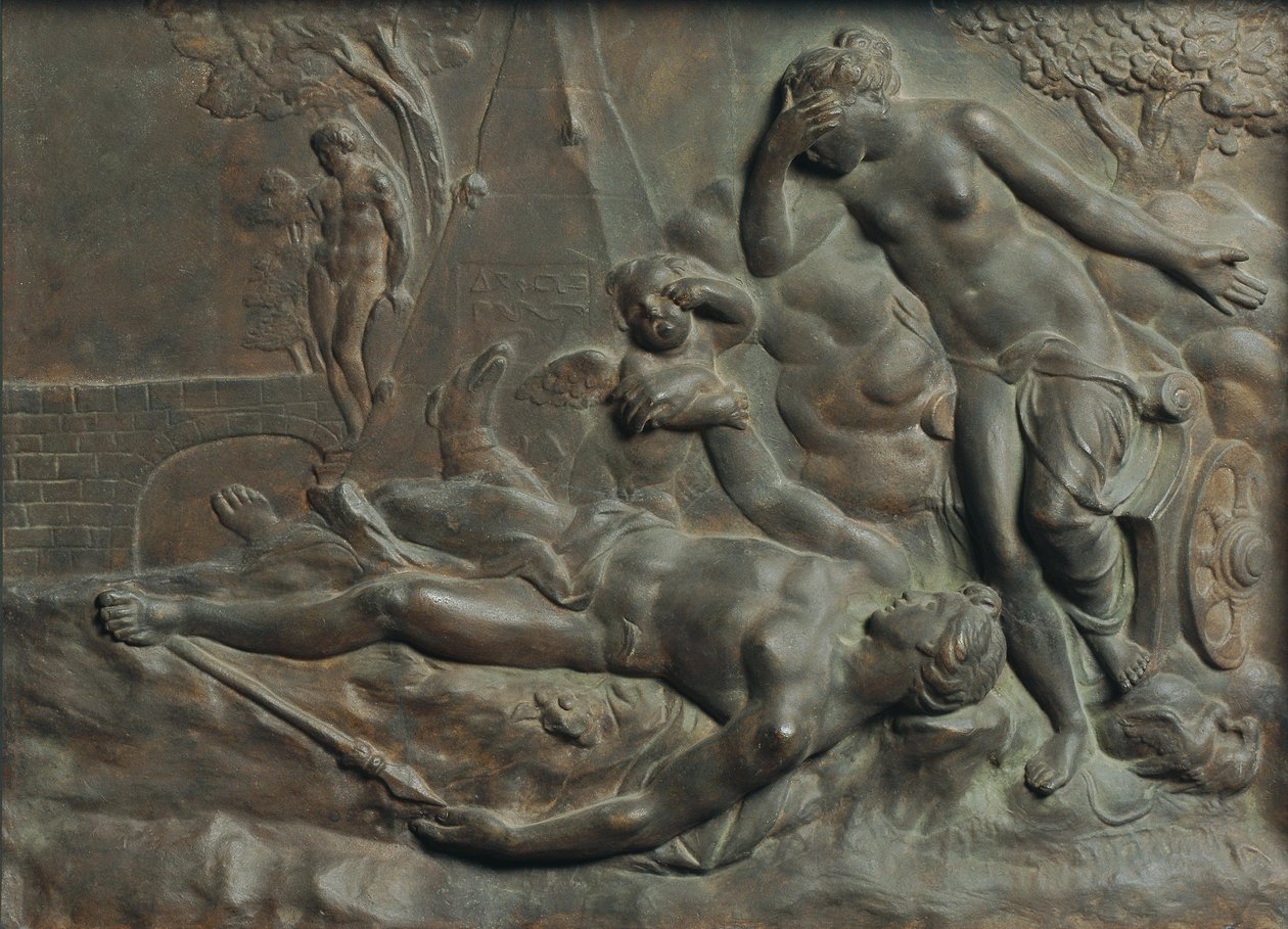 Venus beweint den toten Adonis alkotó: Matthäus Donner