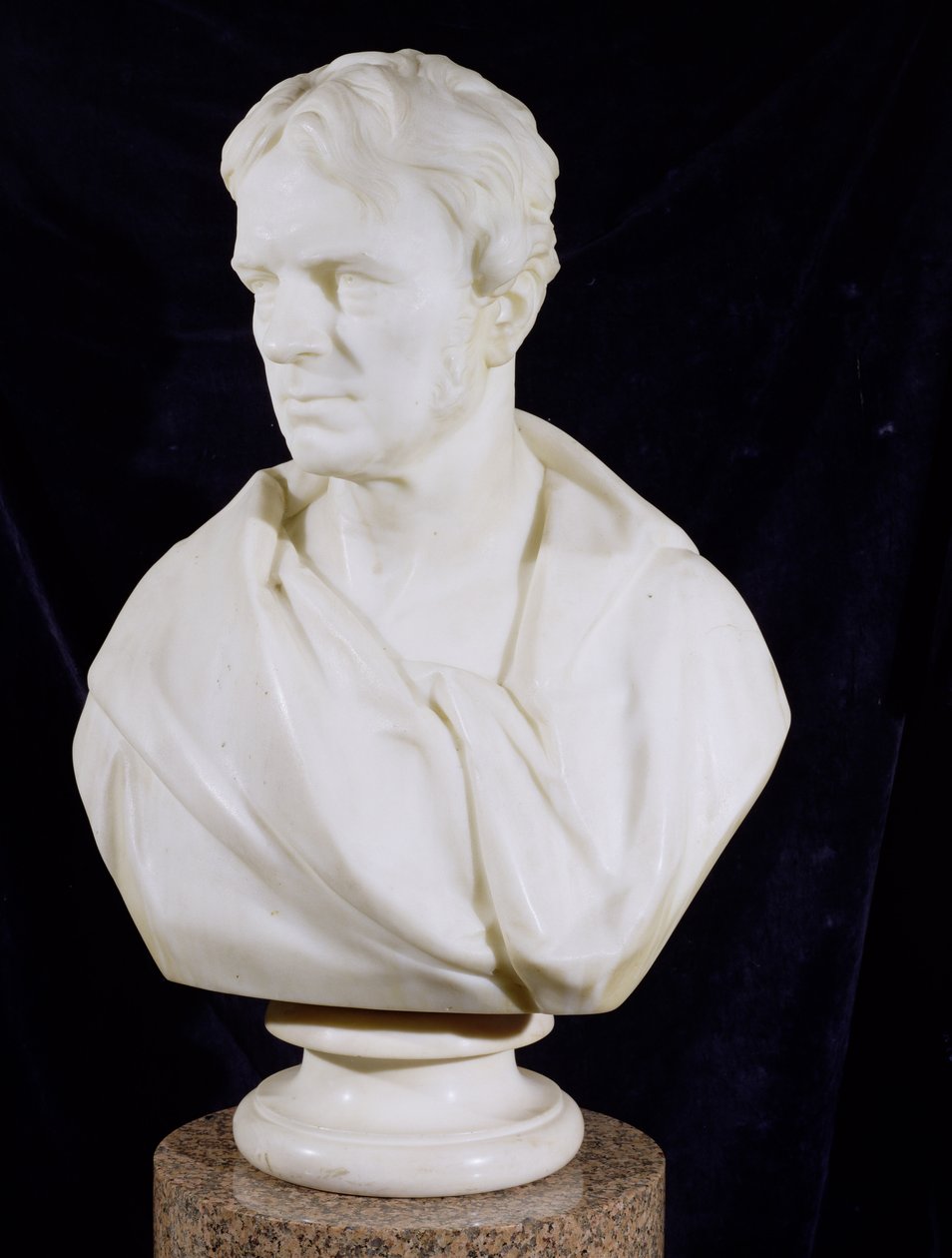 Michael Faraday (1791-1867) mellszobrai portréja alkotó: Matthew Noble