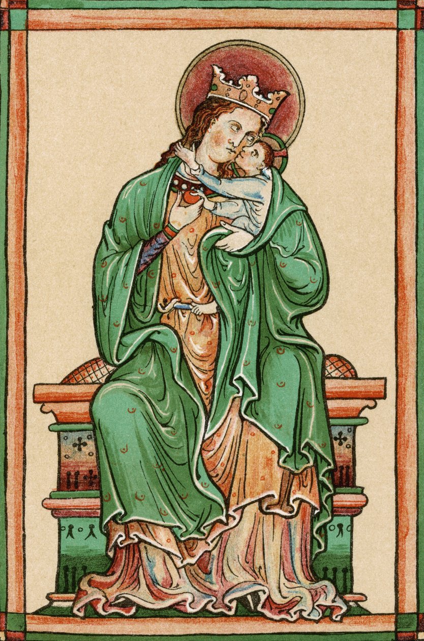Szűz és gyermek (lásd még: 310899) alkotó: Matthew Paris