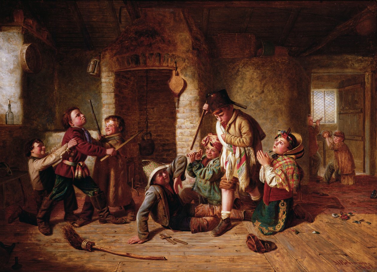 Játszó katonák, 1862 alkotó: Matthias Robinson