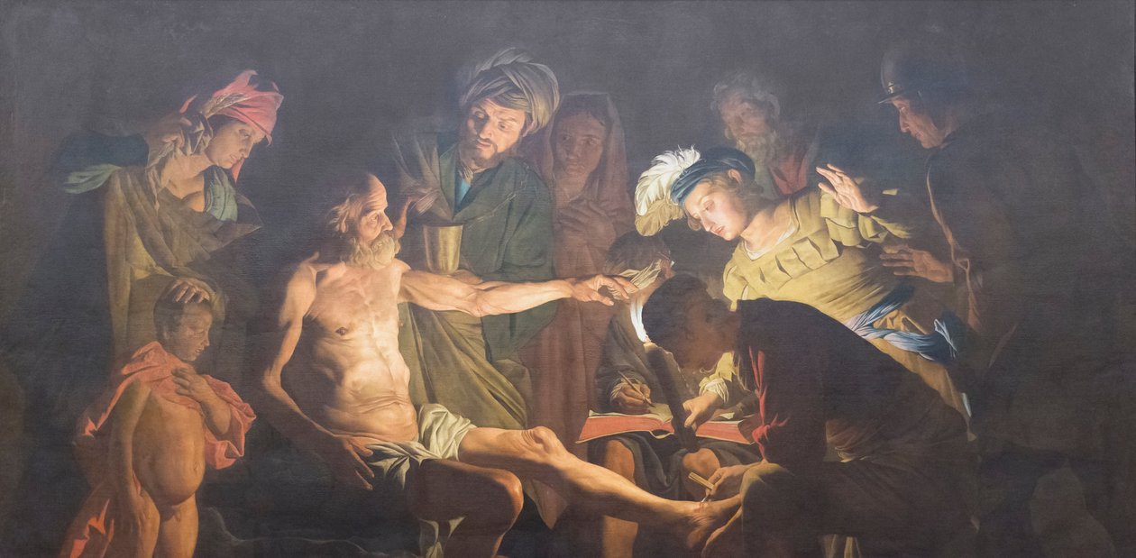 Seneca halála alkotó: Matthias (c.1600 p.1650) Stomer