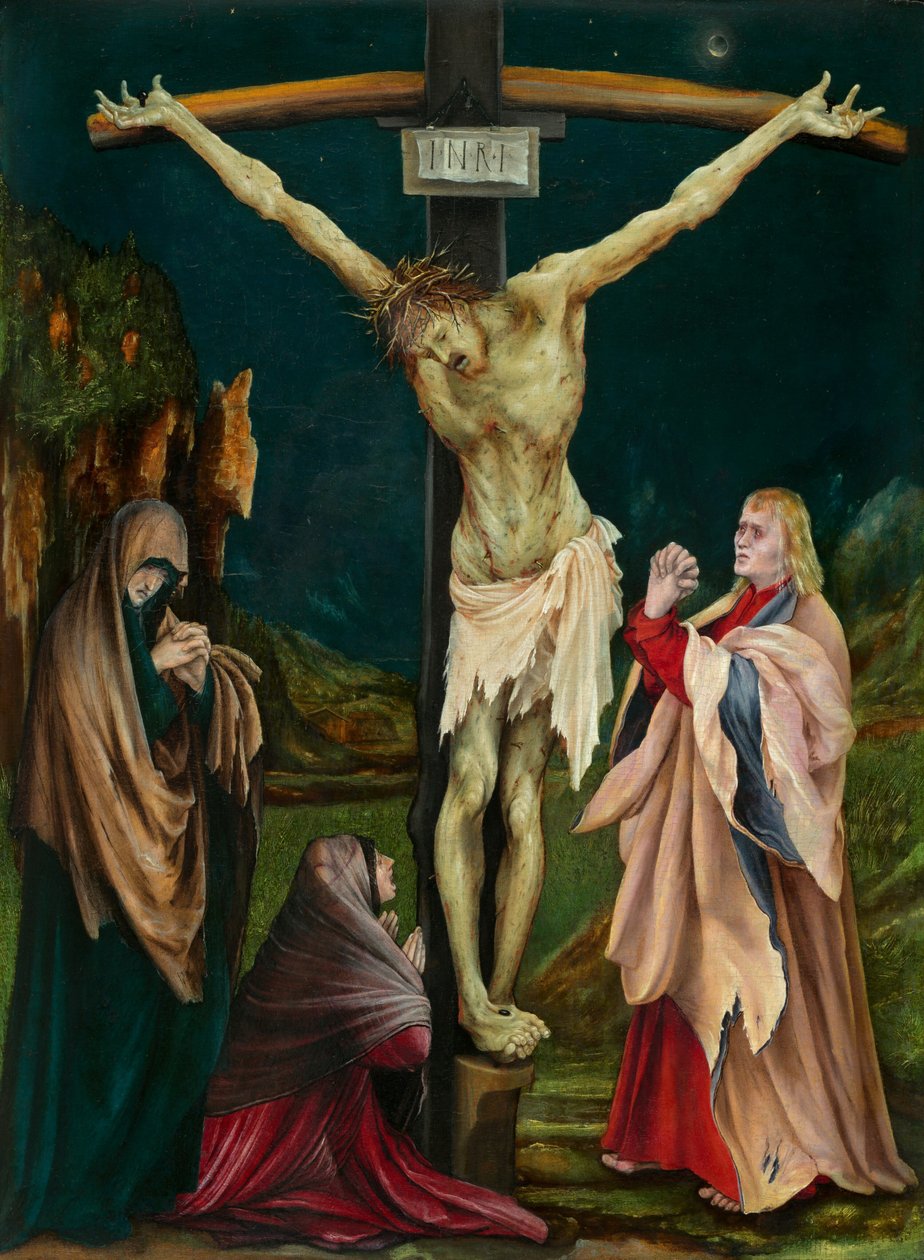 A kis keresztre feszítés c. 15111520. alkotó: Matthias Gruenewald