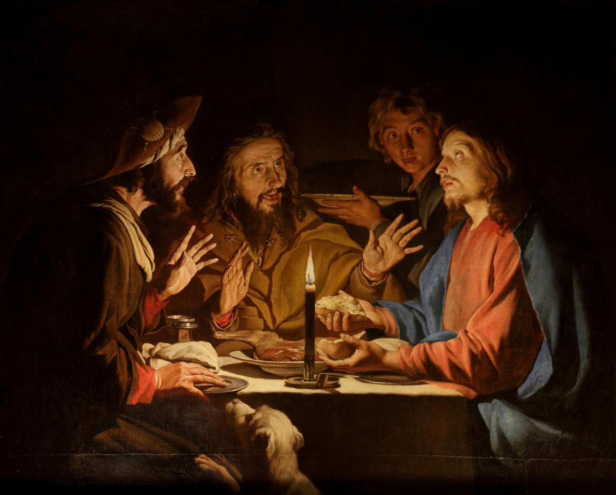 Franciául:  Emmaus-i vacsora alkotó: Matthias Stom