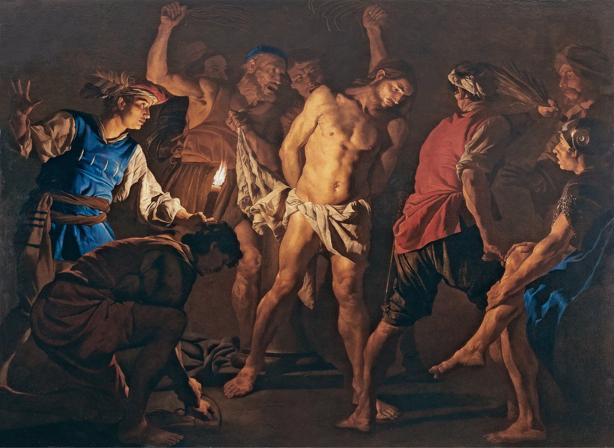Krisztus korbácsolása c. 1640. alkotó: Matthias Stomer