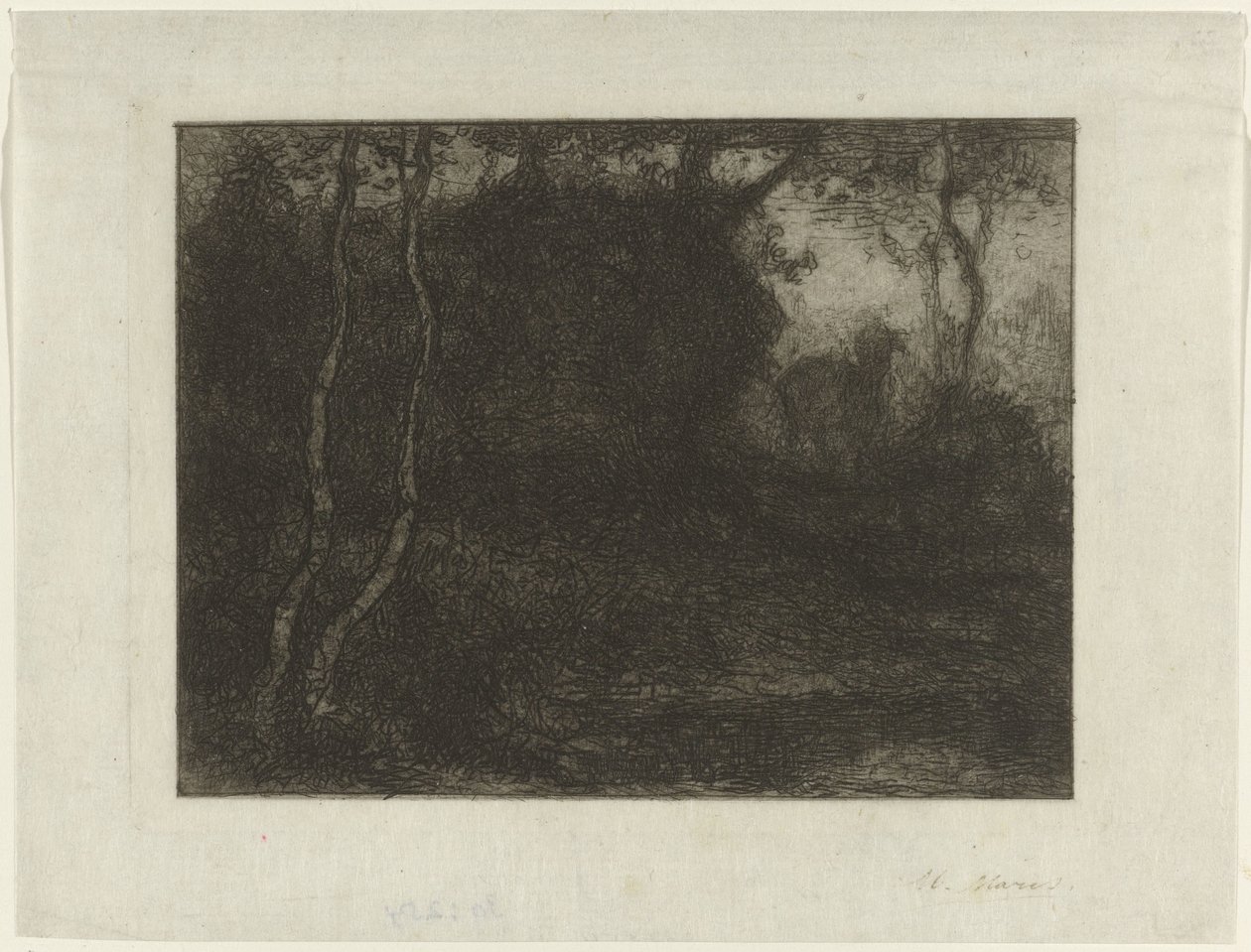 Erdő gyerekkel alkotó: Matthijs Maris