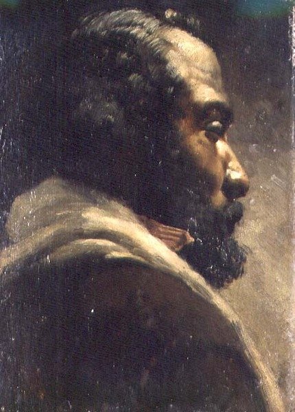 Egy néger feje (panel) alkotó: Matthijs Maris