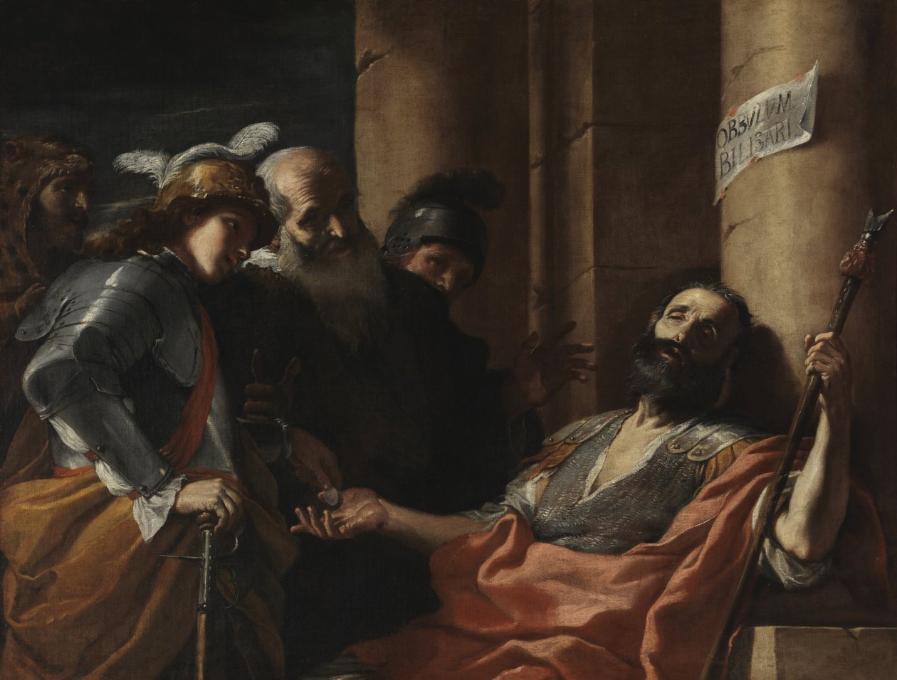 Belisarius alamizsnát fogad alkotó: Mattia Preti