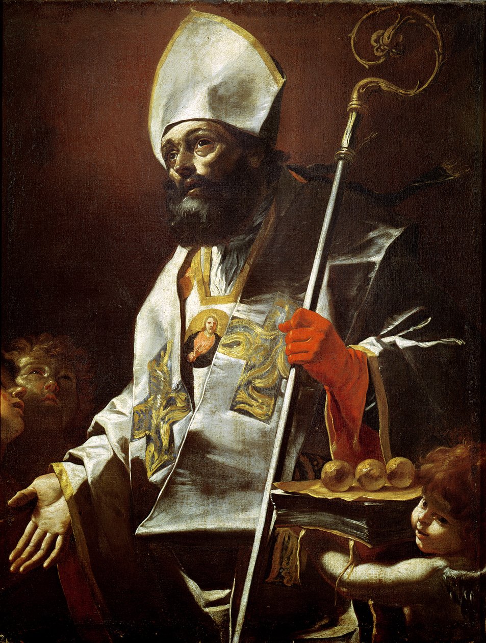 Bari Szent Miklós (u. e. 346) alkotó: Mattia Preti