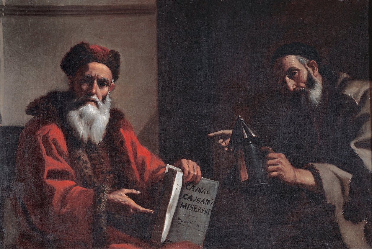 Diogenész és Platón, 1649 alkotó: Mattia Preti