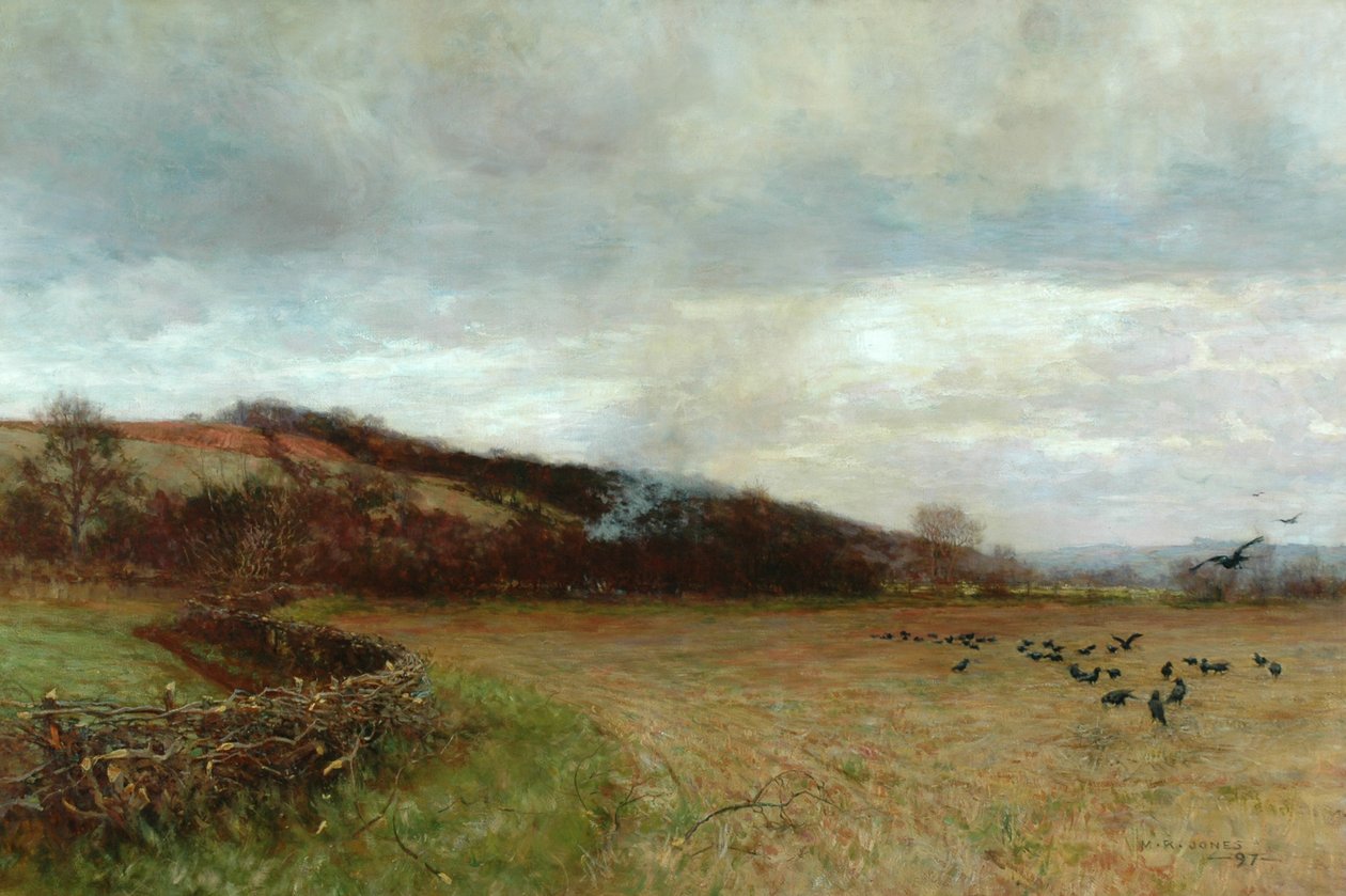 Táj madarakkal, 1897 alkotó: Maud Raphael Jones
