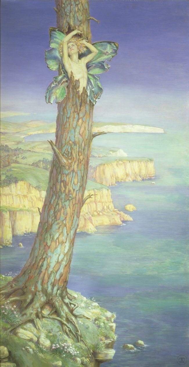 Ariel, 1915 körül (vegyes technika) alkotó: Maud Tindal Atkinson