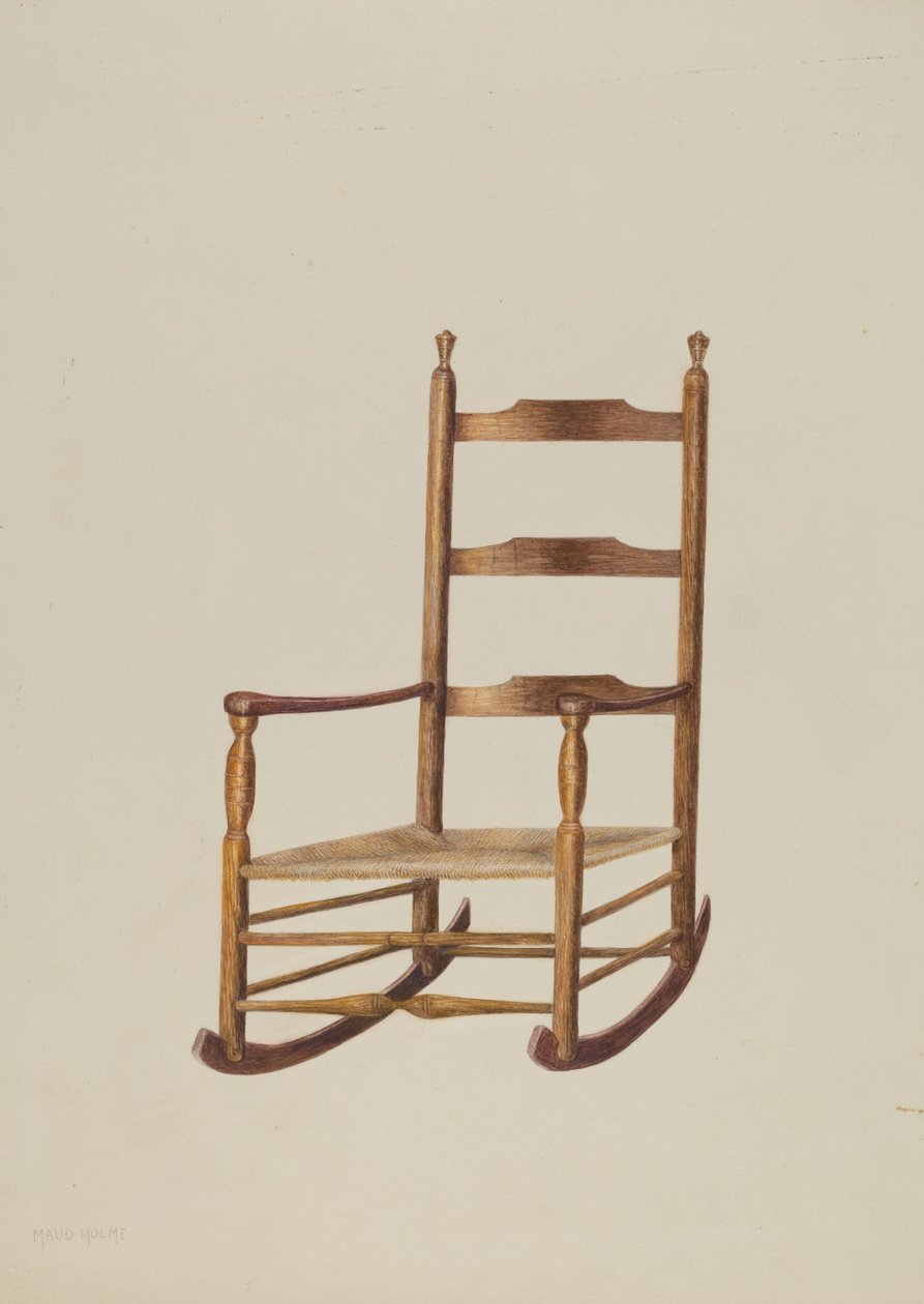 Hintaszék alkotó: Maud M. Holme