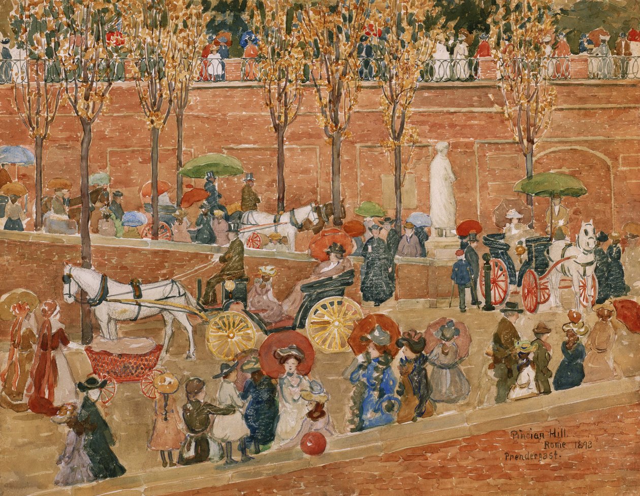Pincian Hill, Róma alkotó: Maurice Brazil Prendergast
