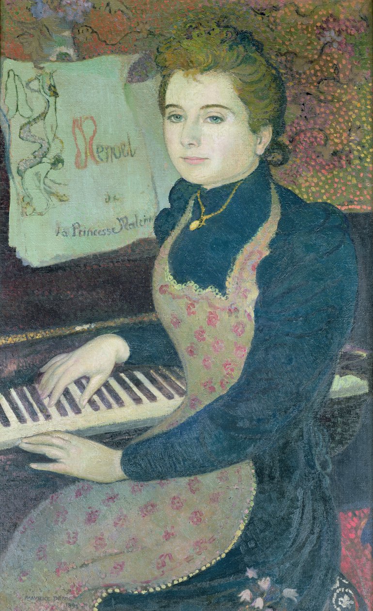 Marthe a zongoránál vagy, Maleine hercegnő menüettje, 1891 alkotó: Maurice Denis