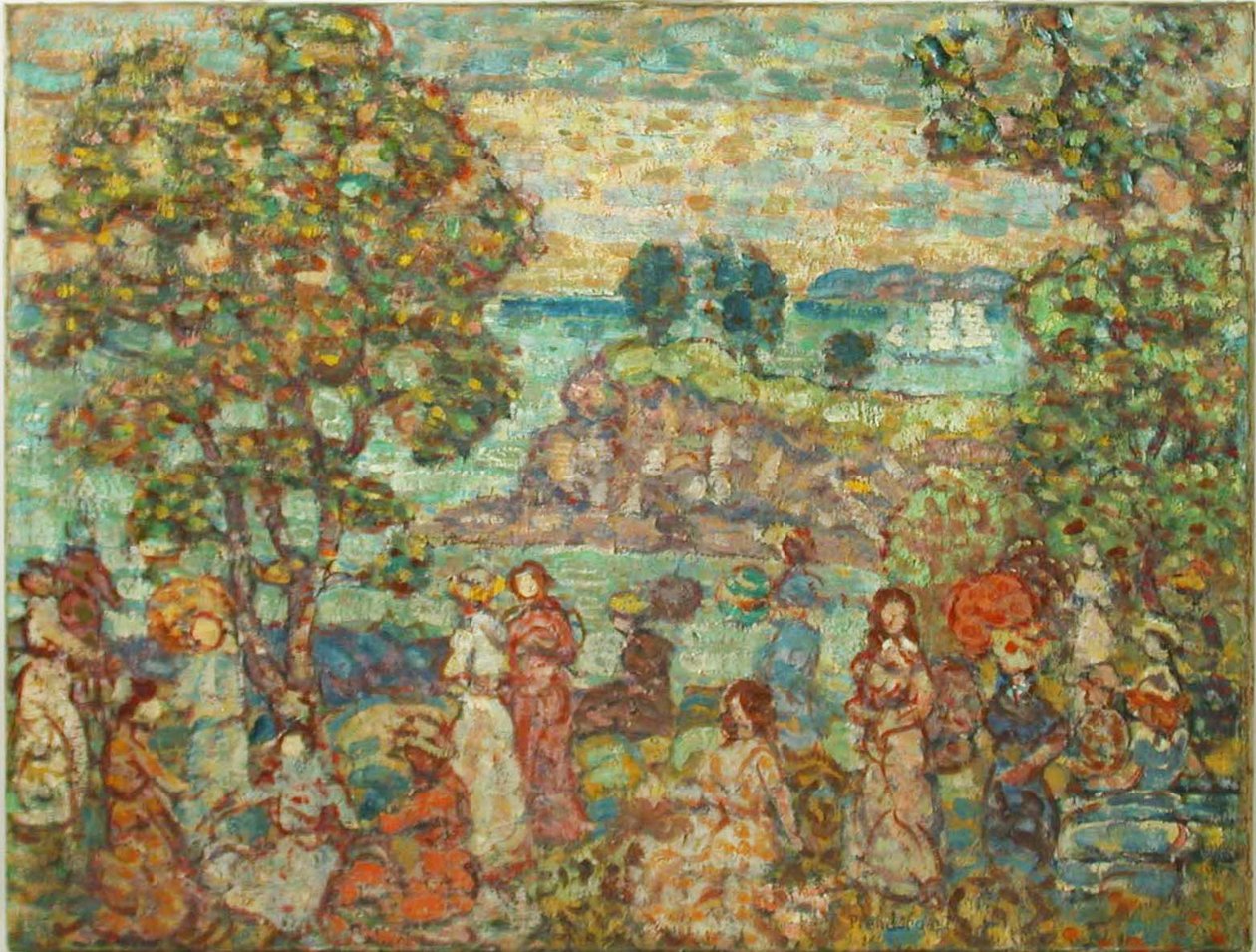 Táj (tengerparti jelenet) alkotó: Maurice Brazil Prendergast