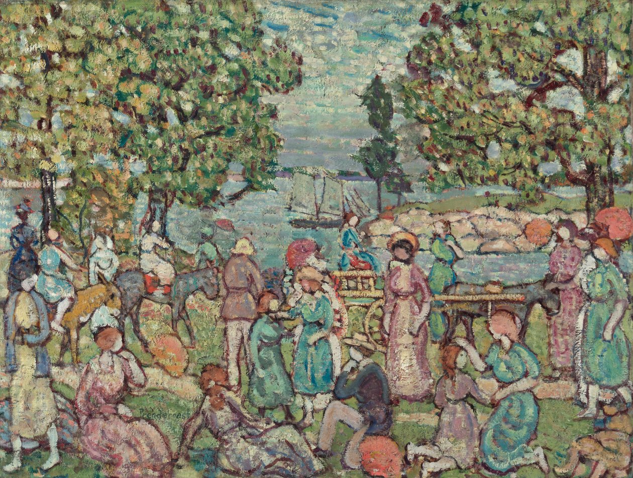 A Tengerparton, 1915. 3. sz alkotó: Maurice Brazil Prendergast