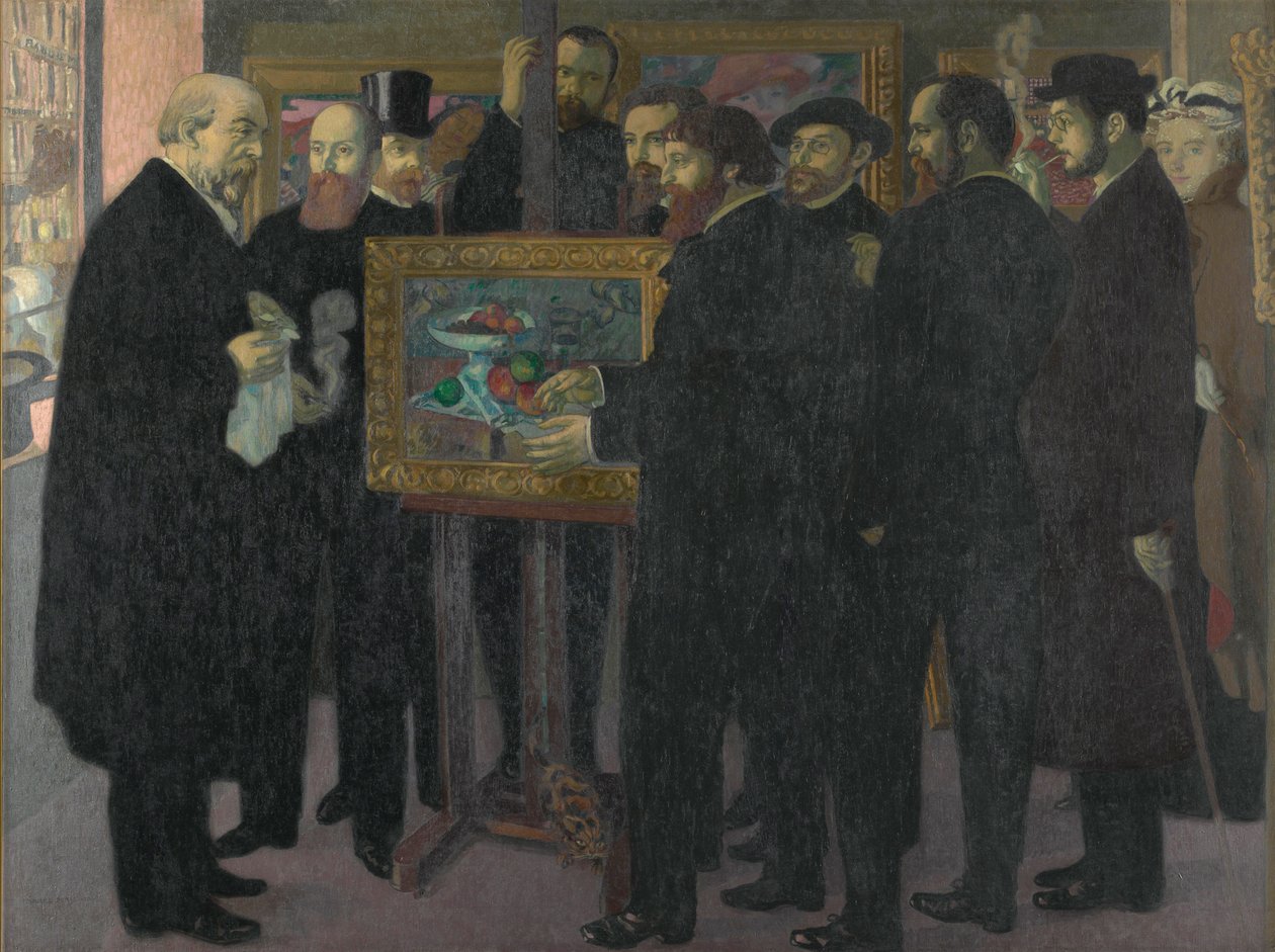Hódolat Cézanne előtt, 1900. alkotó: Maurice Denis