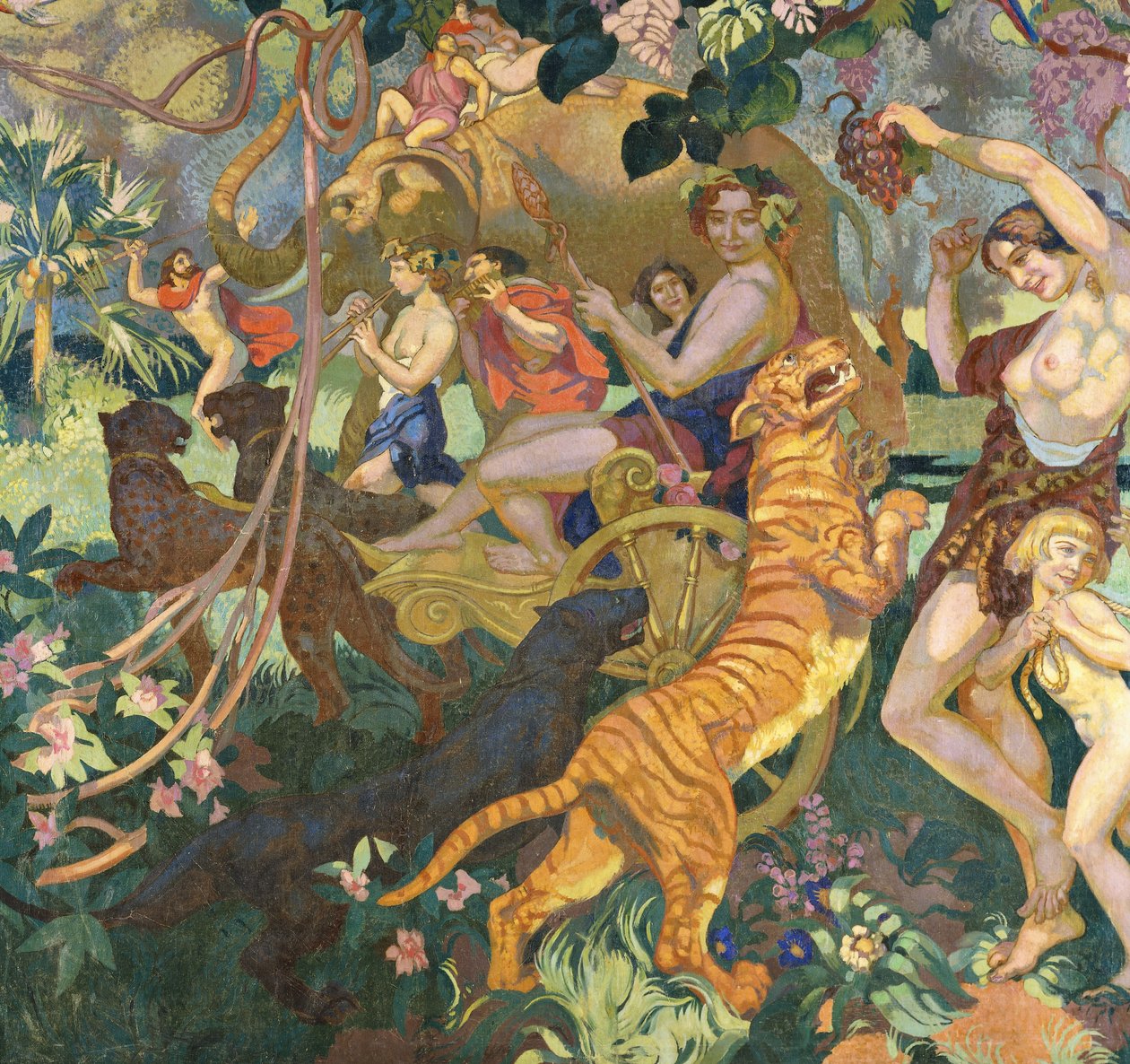 A királytigris bakkánáliája, alkotó: Maurice Denis