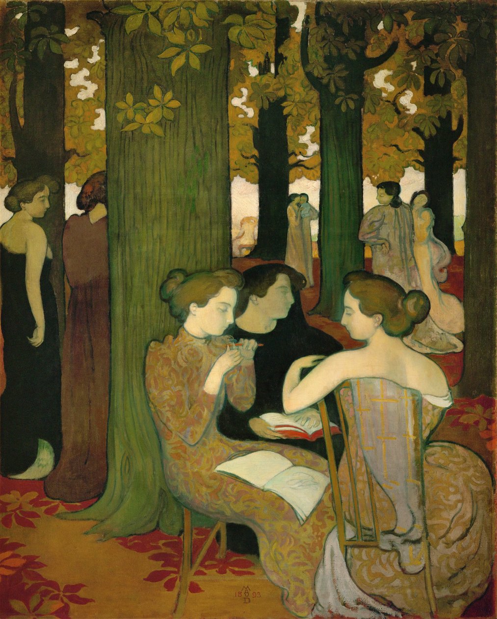 Múzsák ... (festmény vászonra) alkotó: Maurice Denis