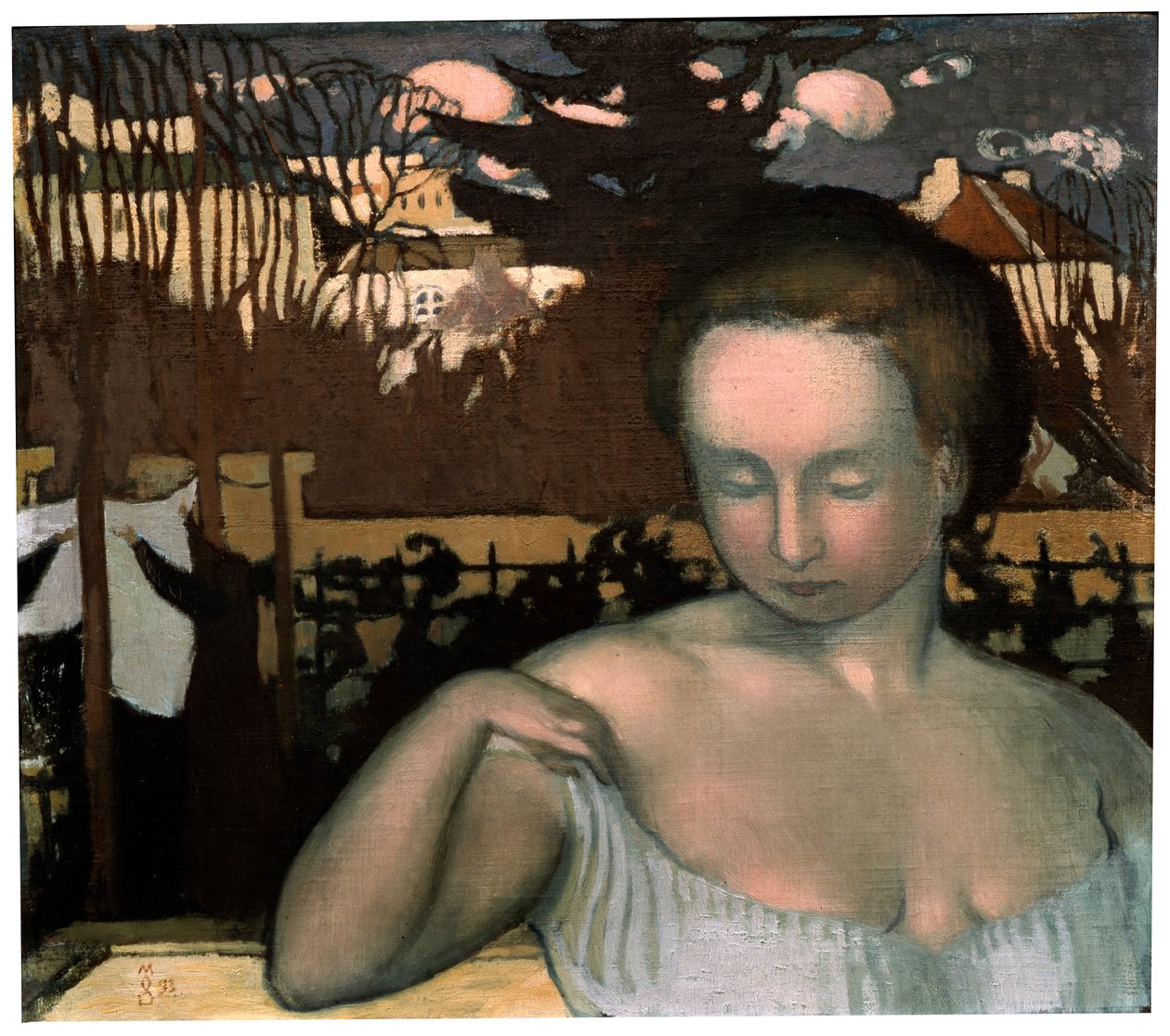 A művészfeleség portréja, 1893. alkotó: Maurice Denis
