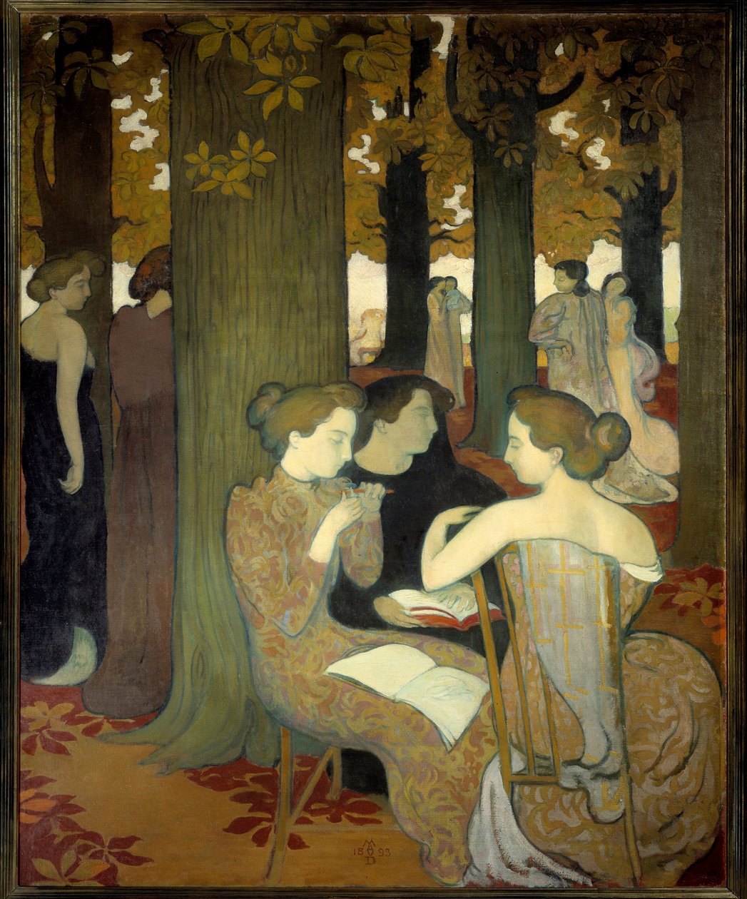 A múzsák vagy a parkban alkotó: Maurice Denis