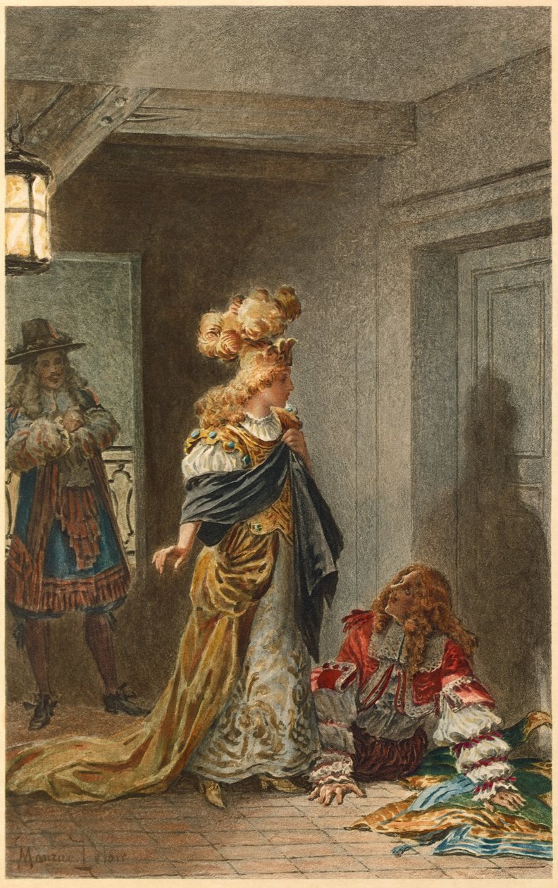 Madeleine Bejart a Psyche-ban (illusztráció) alkotó: Maurice Leloir