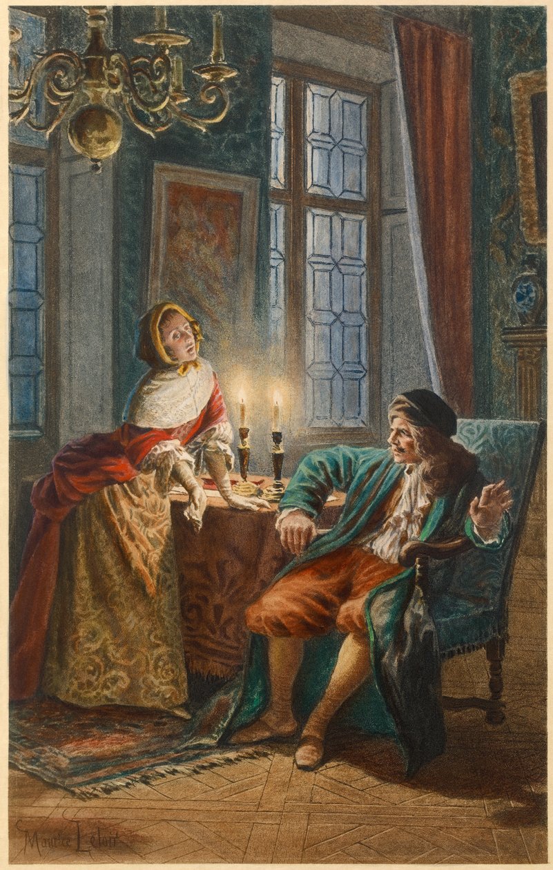 Moliere és Madeleine Bejart (illusztráció) alkotó: Maurice Leloir