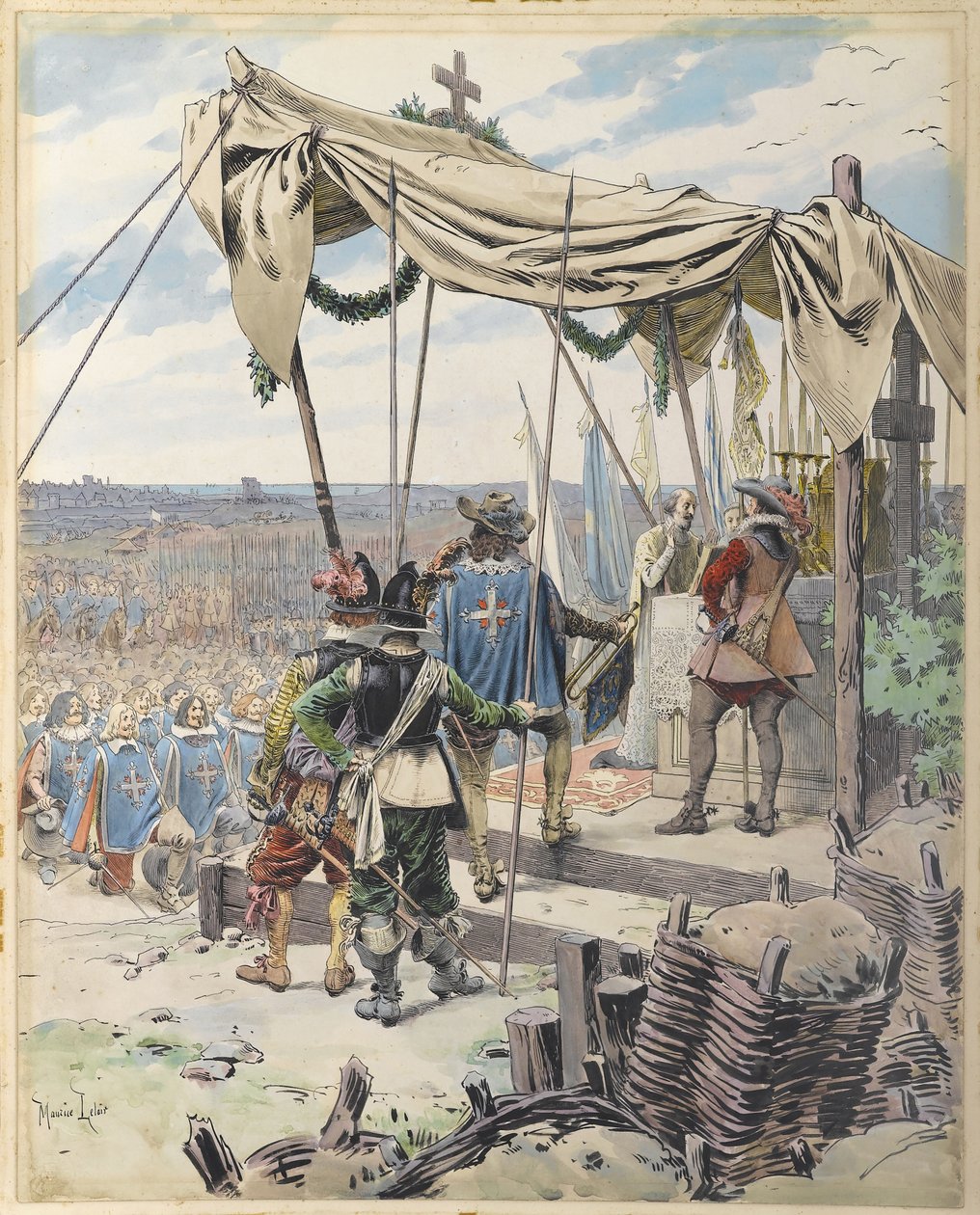 Richelieu a csata előtt c. 1900. alkotó: Maurice Leloir