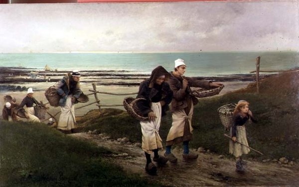 Breton jelenet alkotó: Maurice Poirson