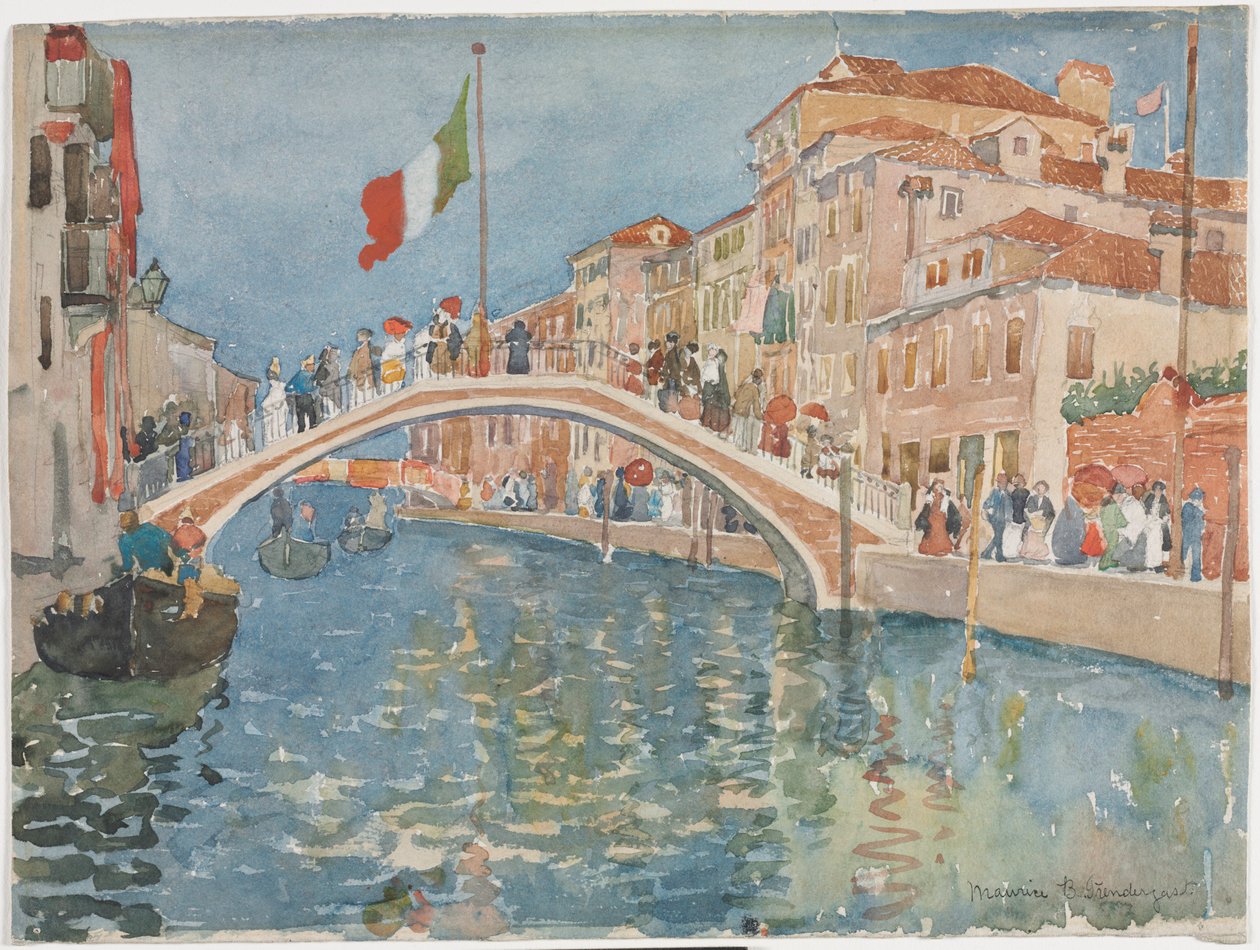 Egy velencei híd alkotó: Maurice Prendergast
