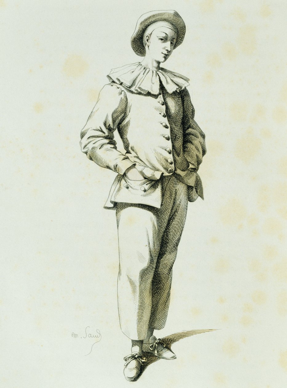 Pedrolino, Maurice Sand (1823-1889) alkotó: Maurice Sand