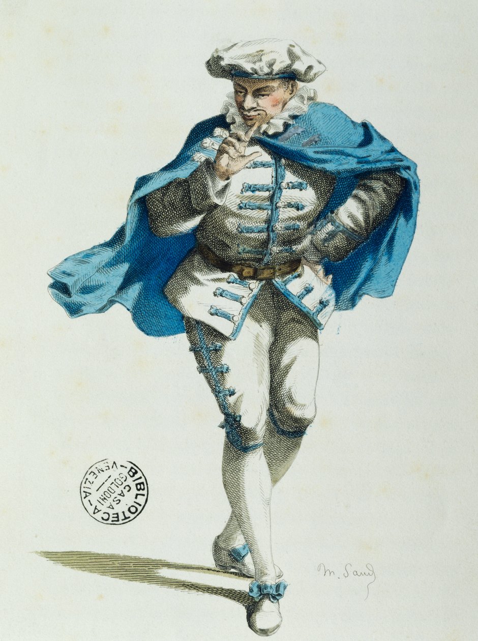 Scapino (színes litó) alkotó: Maurice Sand