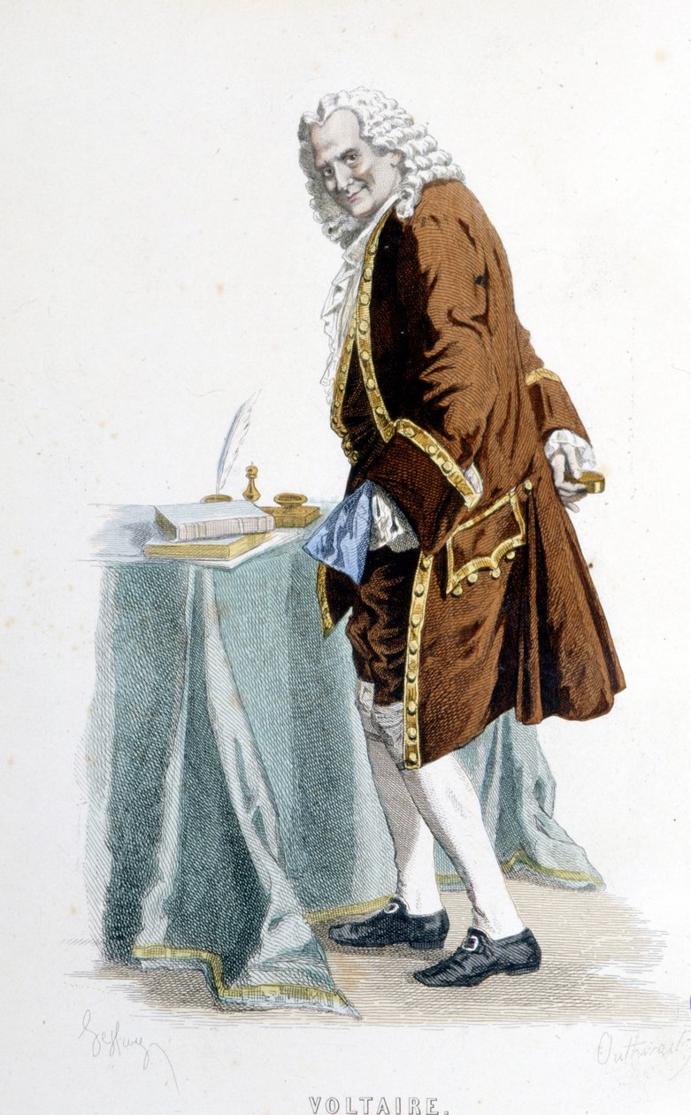 Voltaire, Mr. Sand. 19. század. alkotó: Maurice Sand