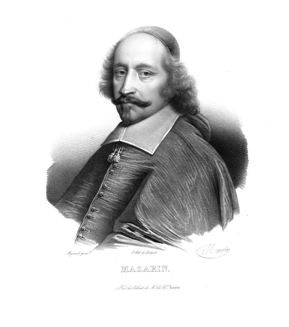 Mazarin bíboros, 1820-as évek. alkotó: Maurin
