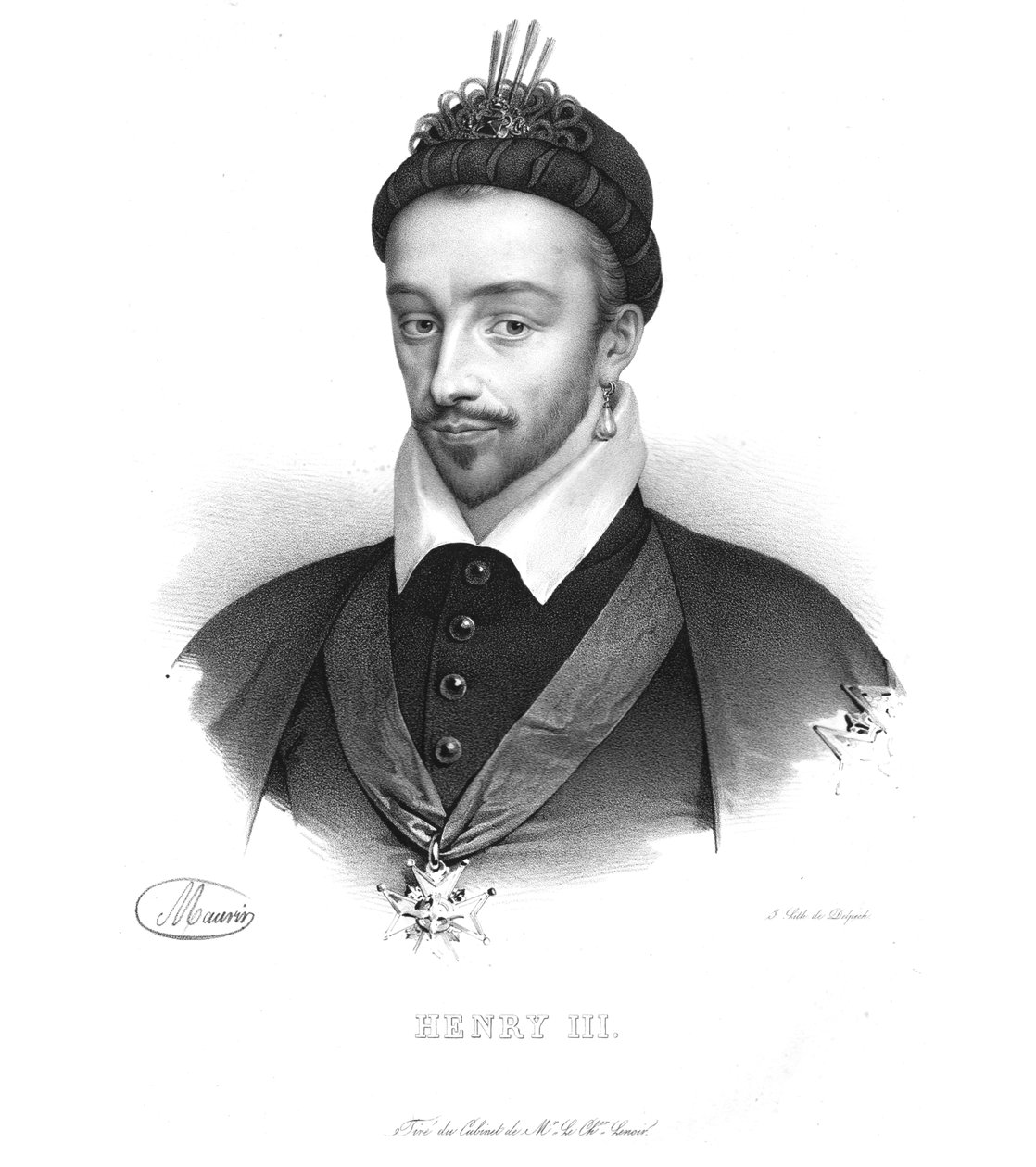 III. Henrik francia király, 1820-as évek. alkotó: Maurin
