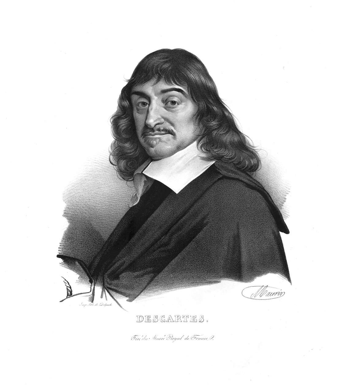 Rene Descartes, 1820-as évek. alkotó: Maurin