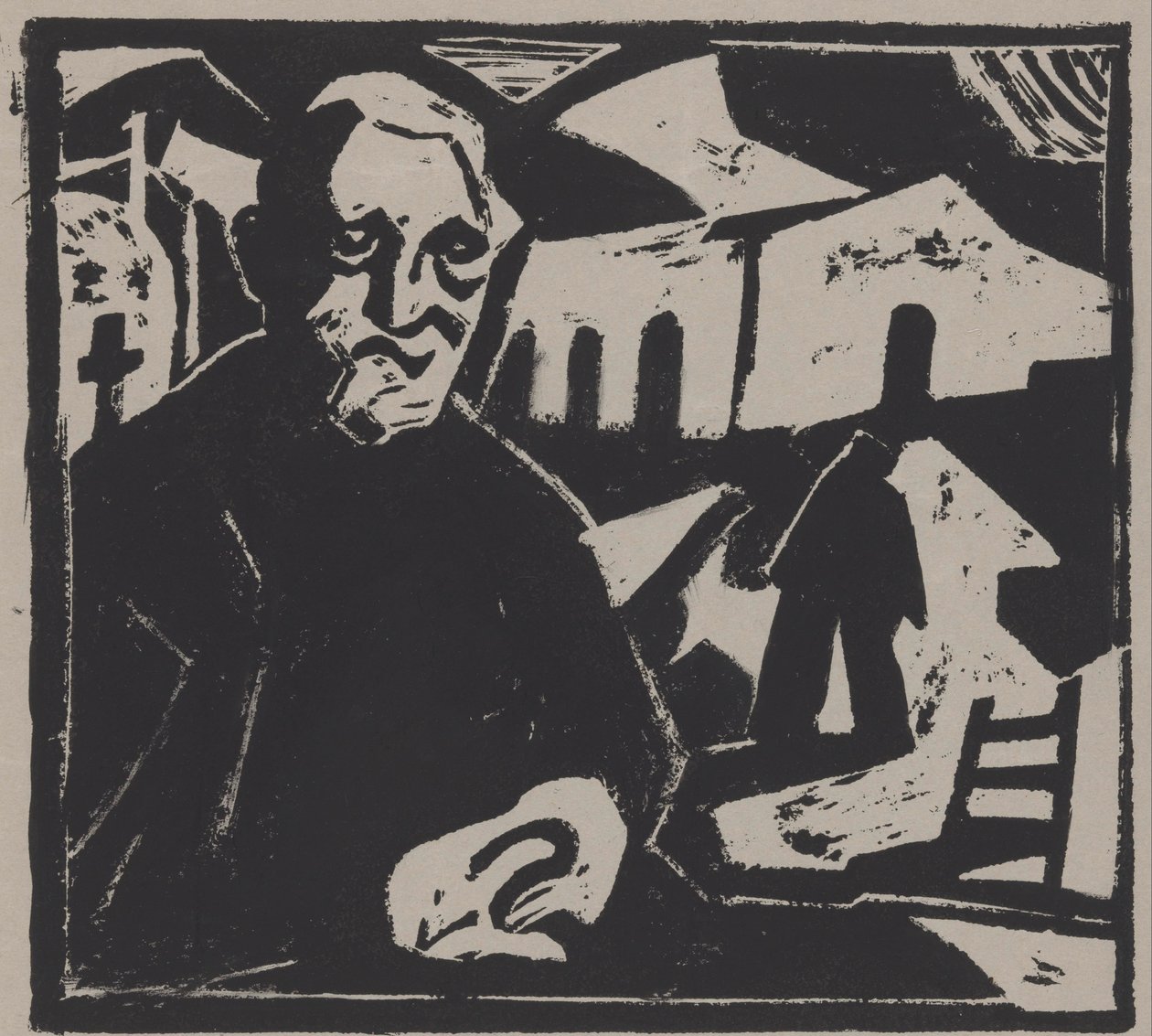 ülő ember alkotó: Maurits de Groot (signed by artist)