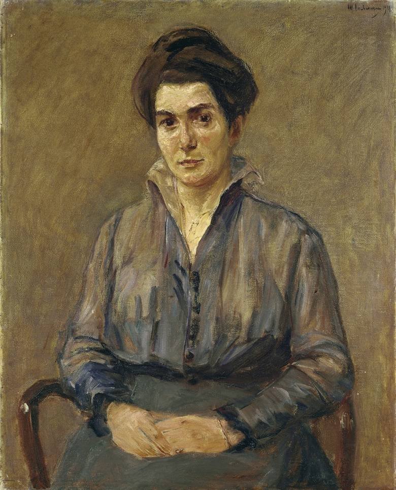 Cäcilie Markus arcképe alkotó: Max Liebermann