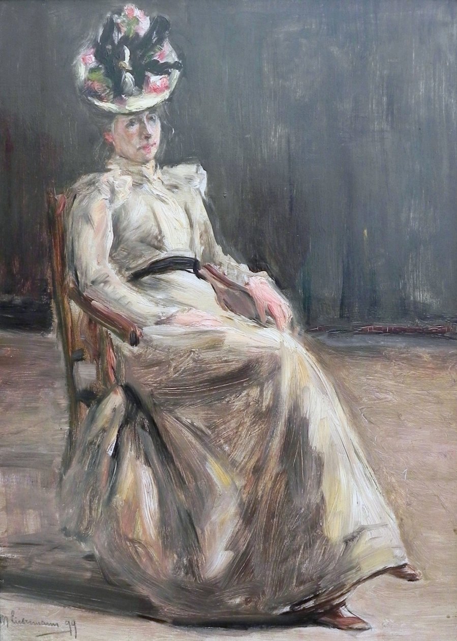Egy hölgy portréja alkotó: Max Liebermann