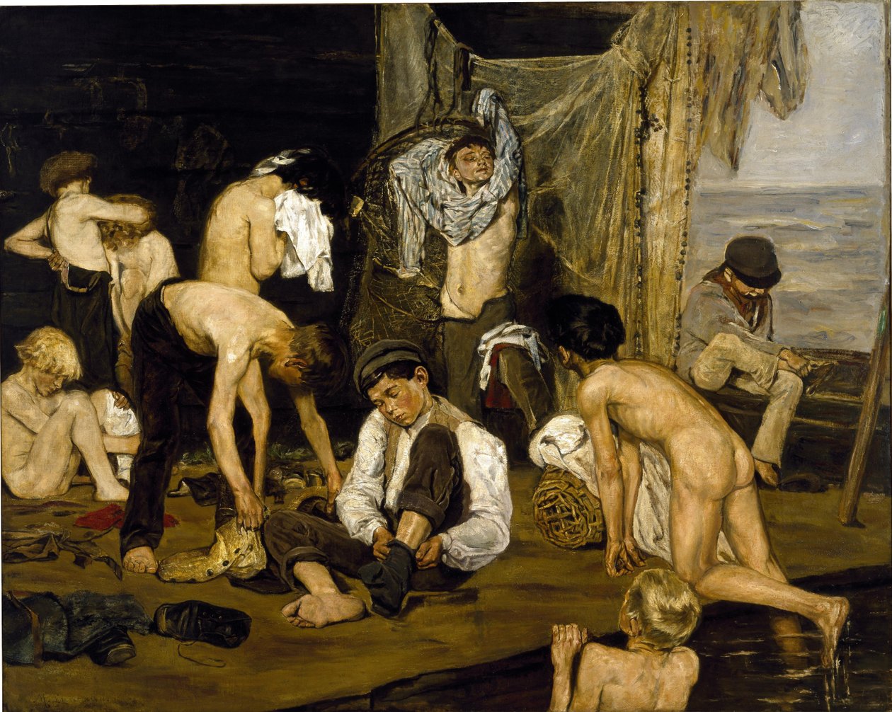 A medencében alkotó: Max Liebermann
