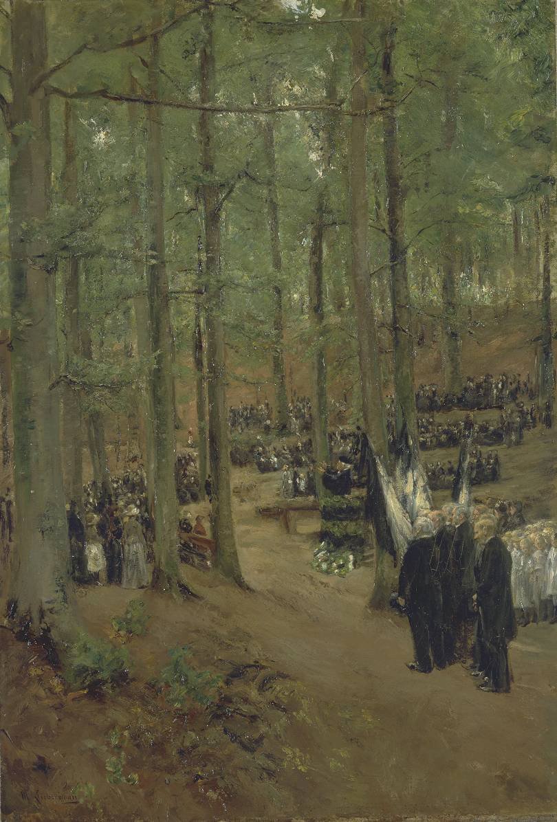 Kaiser Friedrich emlékünnepség Kösenben alkotó: Max Liebermann