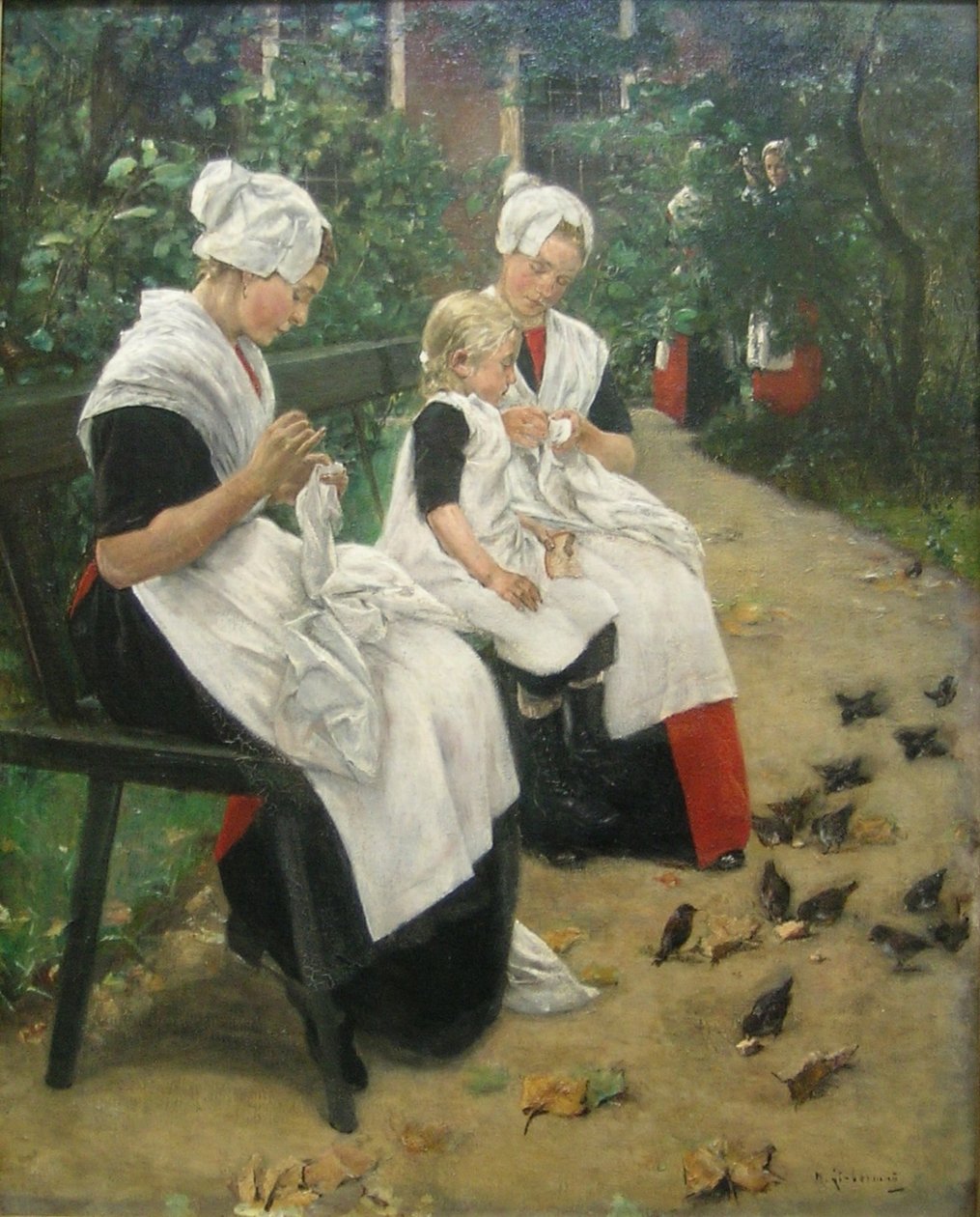 Lány a kertben alkotó: Max Liebermann