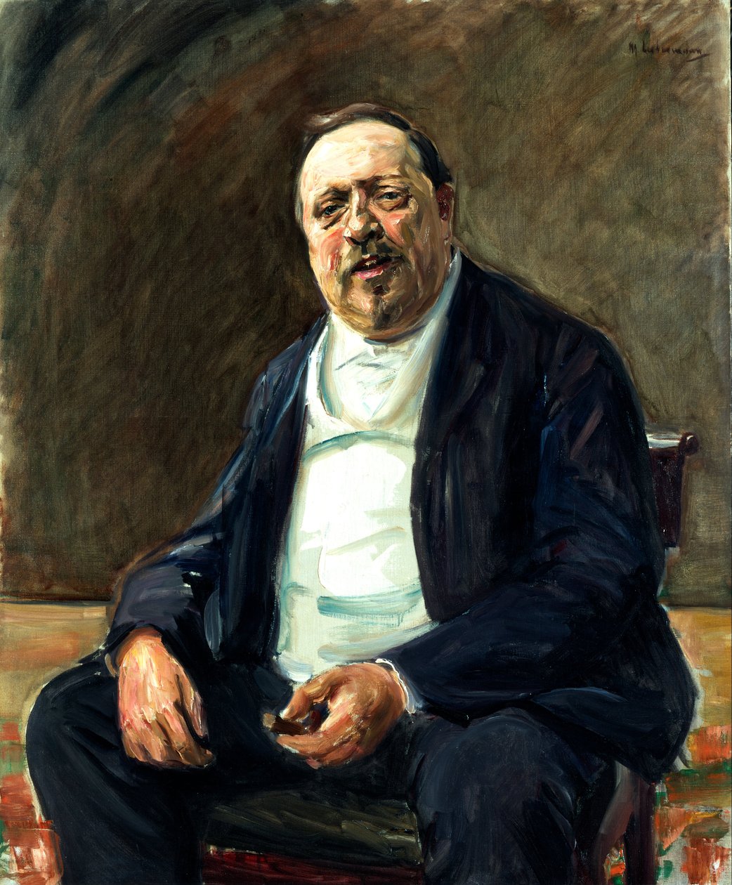 Alfred von Berger arcképe alkotó: Max Liebermann
