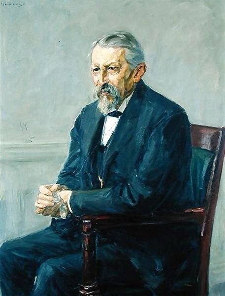 Hermann Strebel zoológus portréja alkotó: Max Liebermann
