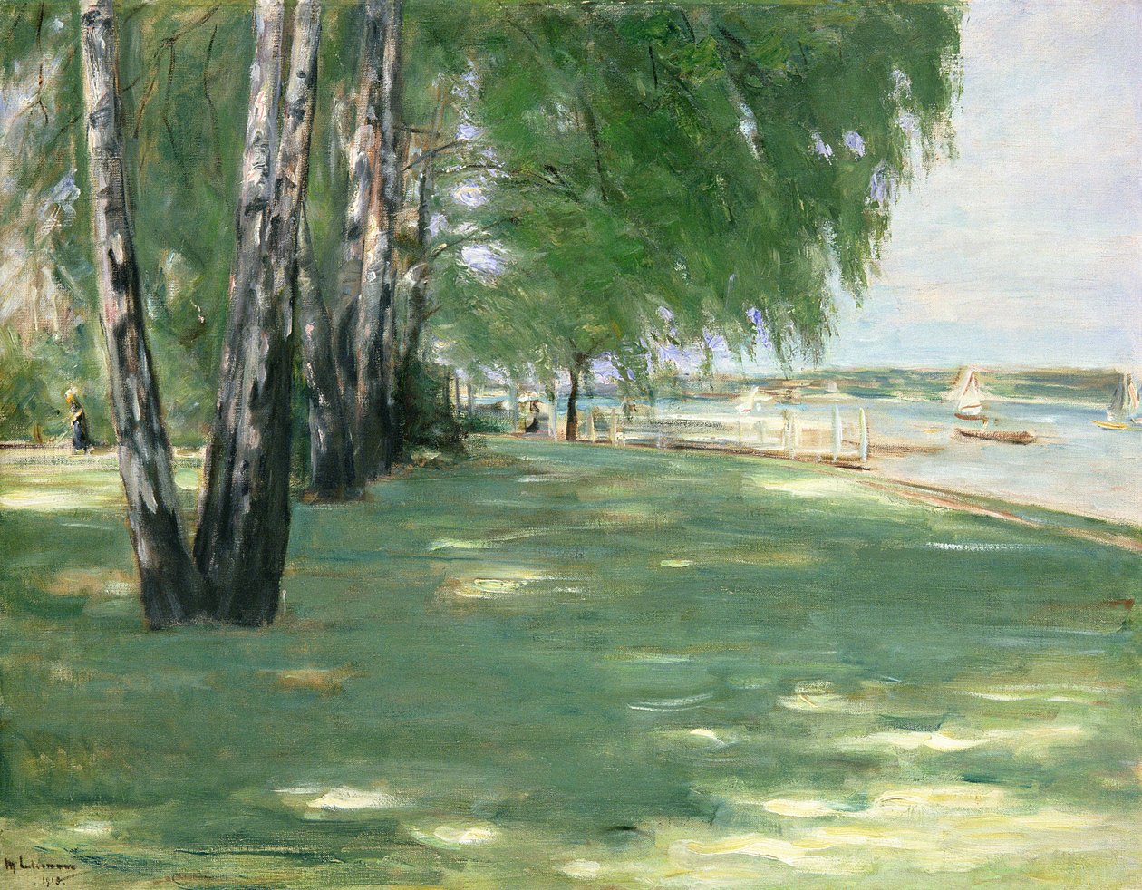 A művész kertje Wannseeben, 1918 alkotó: Max Liebermann