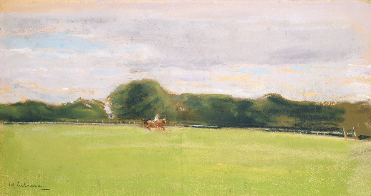 Pólópálya a Jenischs Parkban, 1902 (pasztell, papíron) alkotó: Max Liebermann