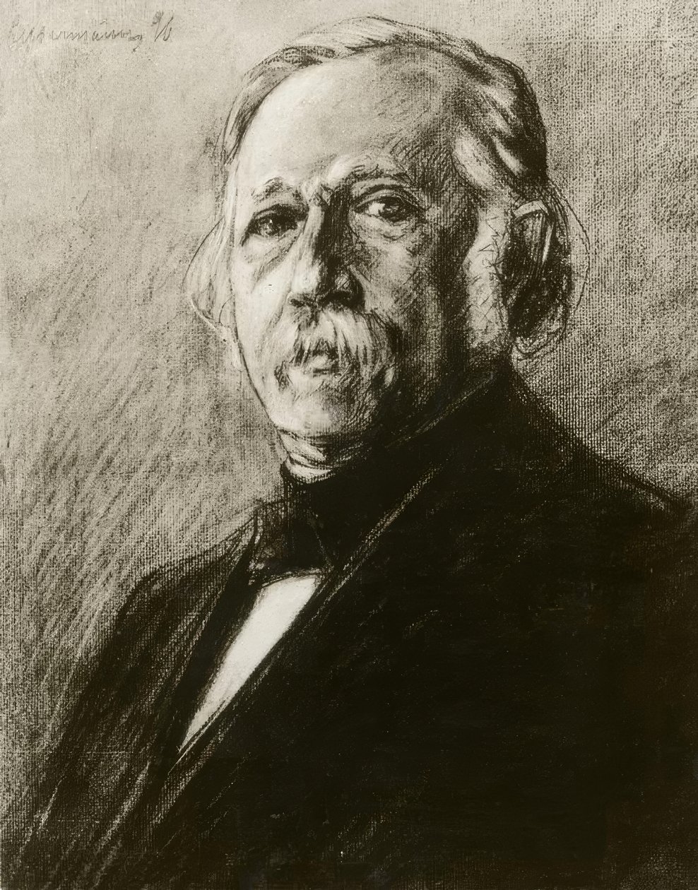 Theodor Fontane, rajzolta M.Liebermann alkotó: Max Liebermann