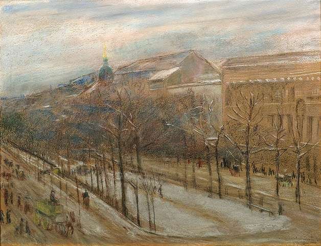 A hársfák alatt alkotó: Max Liebermann